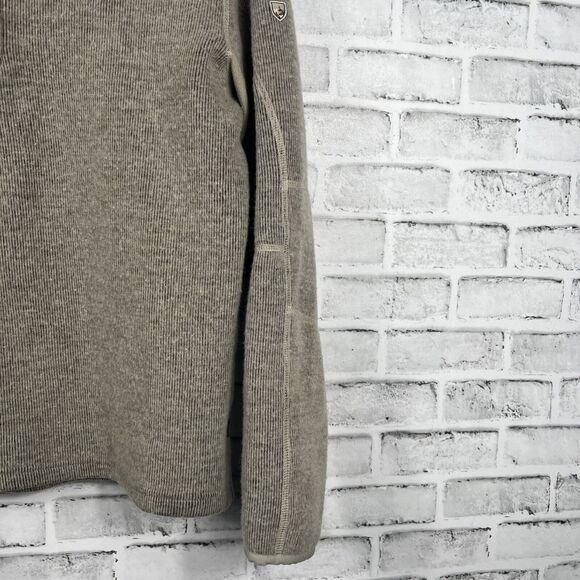 KUHL Brown Mens Size L Born In The Mountains Quarter Zip Pullover ThermoKore - Picture 8 of 16